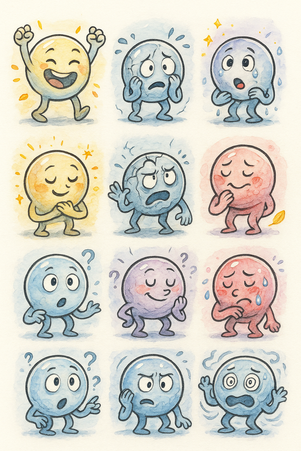 Bán Prompt Bộ Sticker Cảm Xúc Tương Tác Cao Từ Bọt Bong Bóng Nghệ Thuật - Ảnh 3