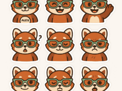 Thiết Kế 3D Avatar Động Vật Thông Minh Dành Cho Nhận Diện Thương Hiệu Cá Nhân