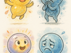 Bán Prompt Bộ Sticker Cảm Xúc Tương Tác Cao Từ Bọt Bong Bóng Nghệ Thuật